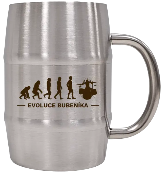 Nerezový chladicí půllitr Evoluce - bubeník