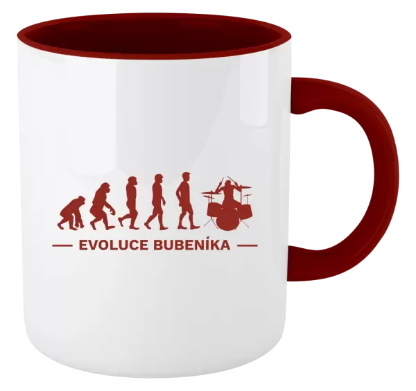 Hrnek Evoluce - bubeník