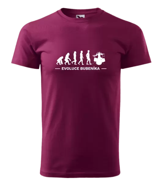 Pánské tričko Evoluce - bubeník