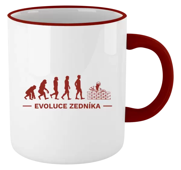 Hrnek Evoluce - zedník