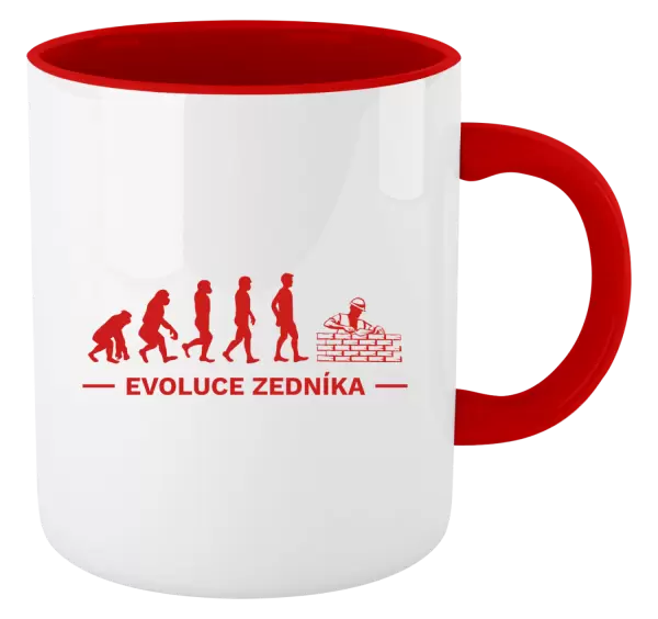 Hrnek Evoluce - zedník