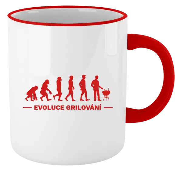 Hrnek Evoluce - grilování