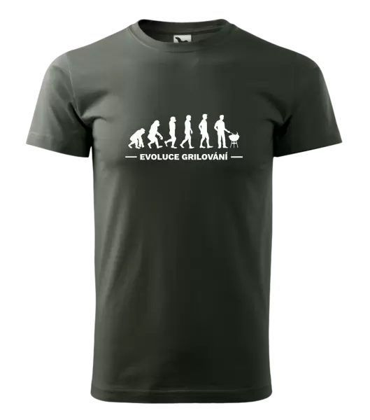 Pánské tričko Evoluce - grilování