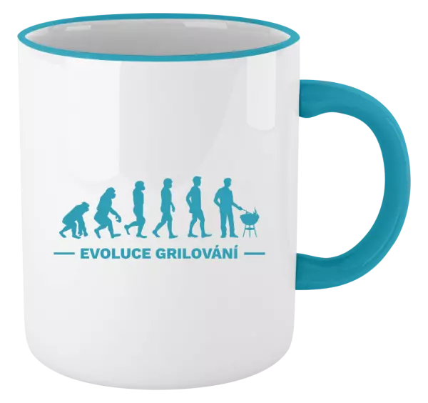 Hrnek Evoluce - grilování