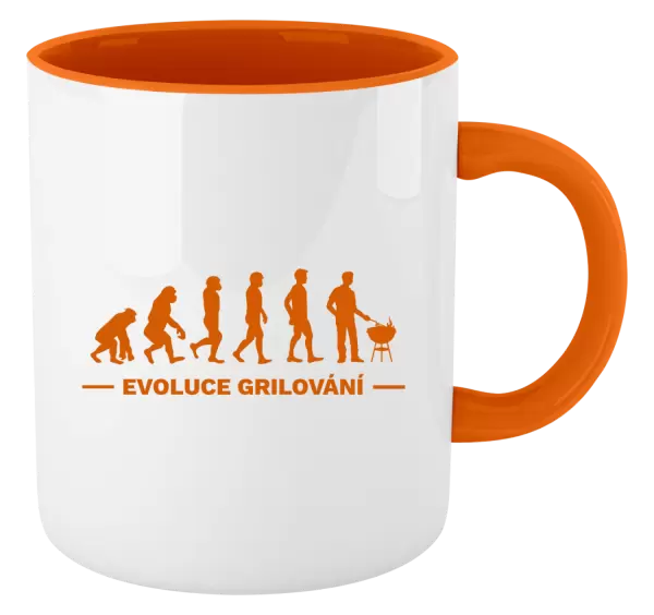 Hrnek Evoluce - grilování