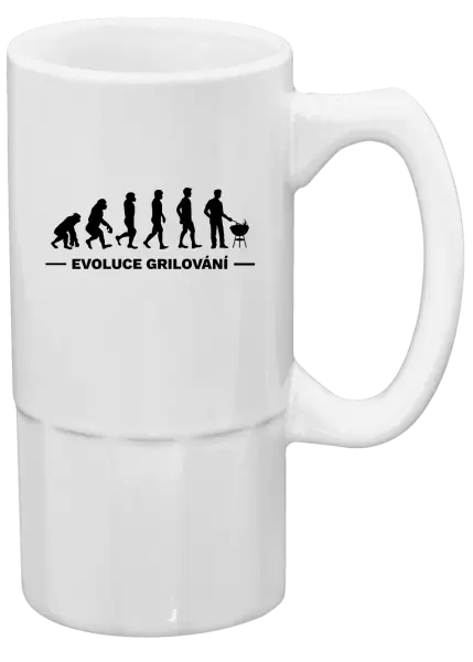 Půllitr Evoluce - grilování