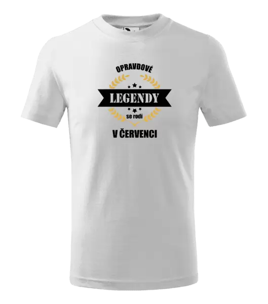 Dětské tričko Opravdové legendy se rodí v ...