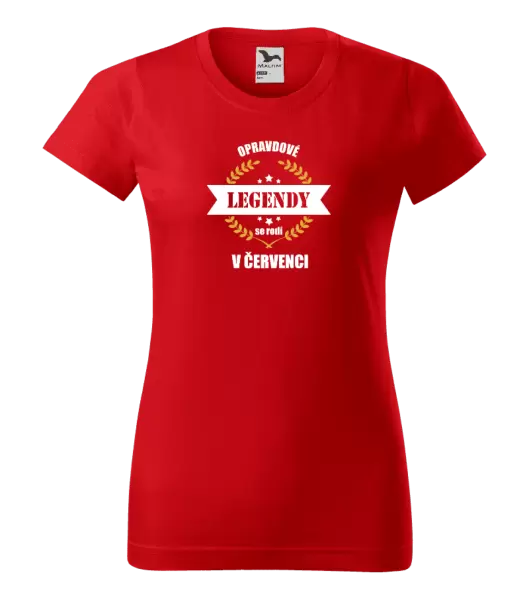 Dámské narozeninové tričko Opravdové legendy se rodí v ...
