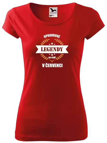 Dámské tričko Opravdové legendy se rodí v ...