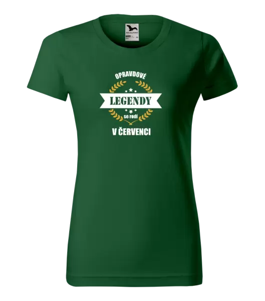 Dámské narozeninové tričko Opravdové legendy se rodí v ...