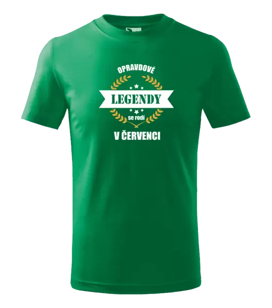 Dětské tričko Opravdové legendy se rodí v ...