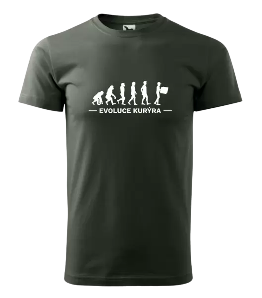Pánské tričko Evoluce - kurýr