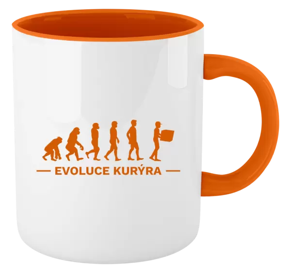 Hrnek Evoluce - kurýr
