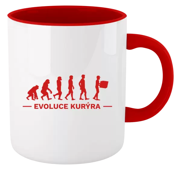 Hrnek Evoluce - kurýr