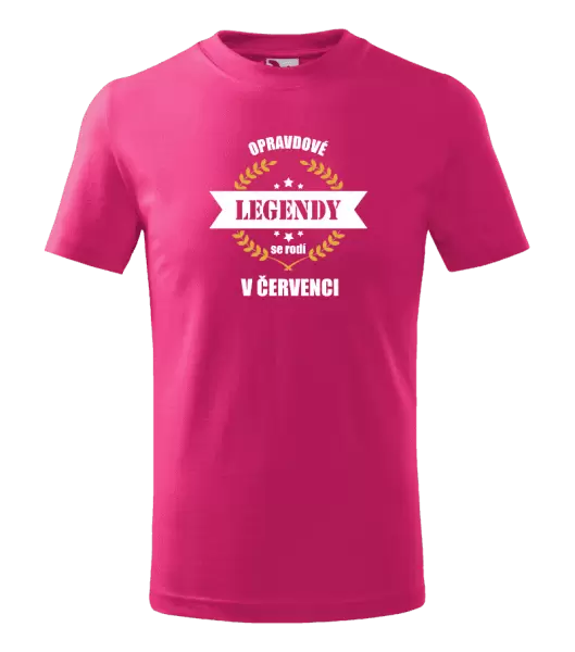 Dětské tričko Opravdové legendy se rodí v ...