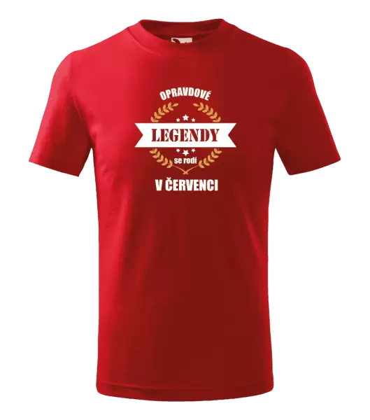 Dětské tričko Opravdové legendy se rodí v ...
