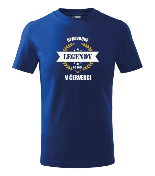 Dětské tričko Opravdové legendy se rodí v ...