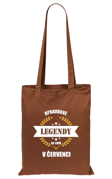 Látková taška Opravdové legendy se rodí v ...