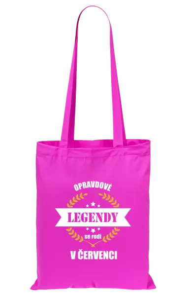 Látková taška Opravdové legendy se rodí v ...