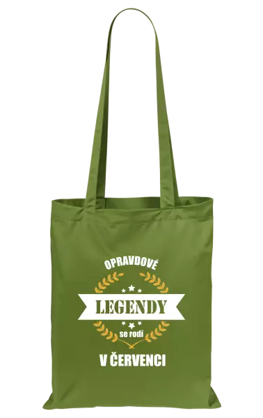 Látková taška Opravdové legendy se rodí v ...