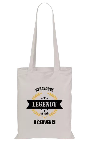Látková taška Opravdové legendy se rodí v ...