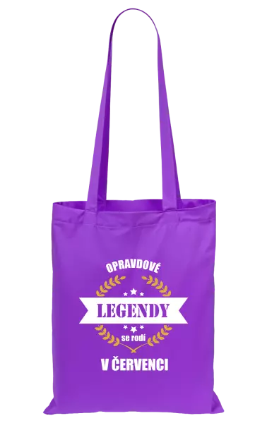 Látková taška Opravdové legendy se rodí v ...