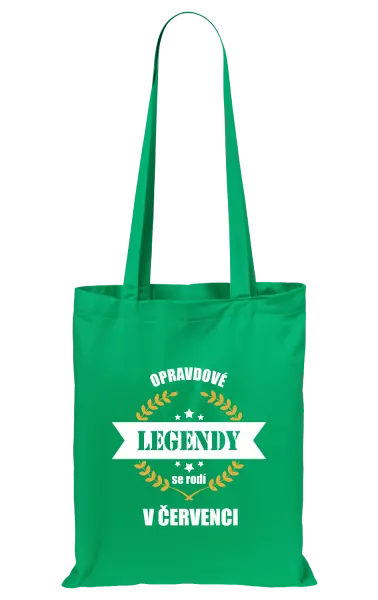 Látková taška Opravdové legendy se rodí v ...