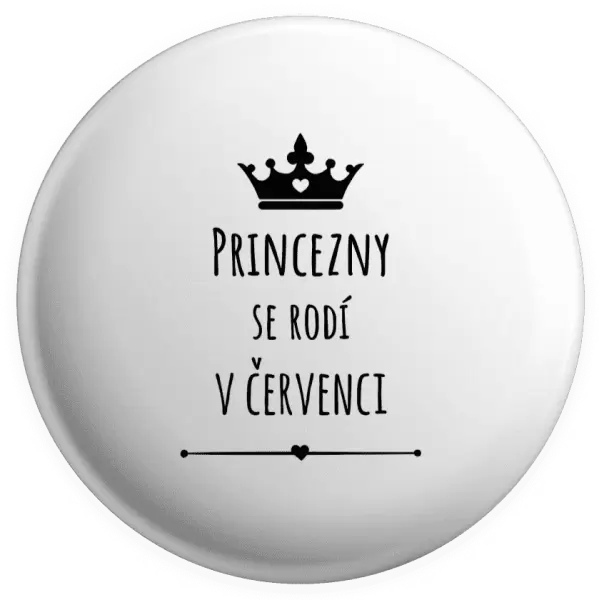 Placka Princezny se rodí v ...