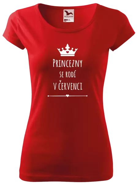 Dámské tričko Princezny se rodí v ...