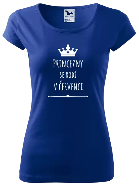 Dámské tričko Princezny se rodí v ...