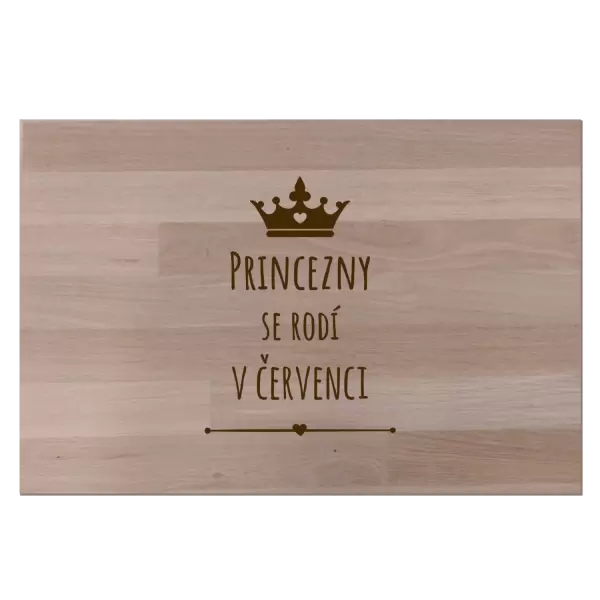 Bukové prkénko Princezny se rodí v ...