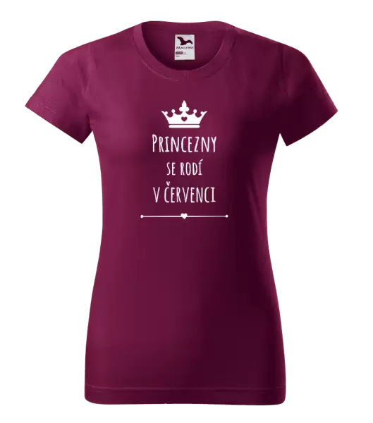 Dámské narozeninové tričko Princezny se rodí v ...