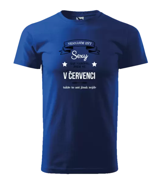 Pánské narozeninové tričko Nesnáším být sexy, ale narodil jsem se v ...
