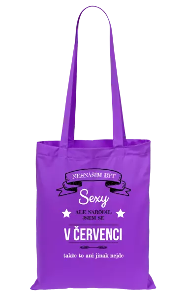 Látková taška Nesnáším být sexy, ale narodil jsem se v ...