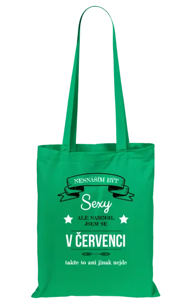 Látková taška Nesnáším být sexy, ale narodil jsem se v ...