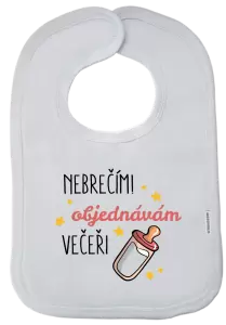 Dětský bryndák Nebrečím, objednávám večeři