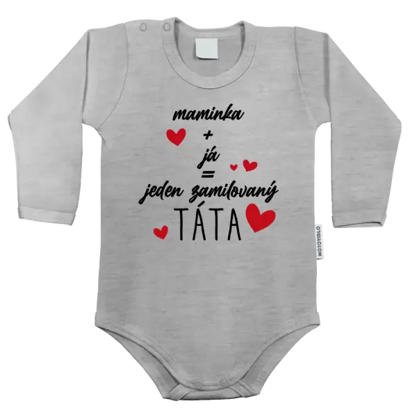 Dětské body Maminka + já = jeden zamilovaný táta