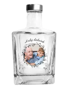 Skleněná láhev Hrdý dědeček