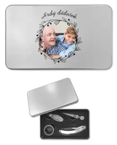 Sada k vínu plechová Hrdý dědeček