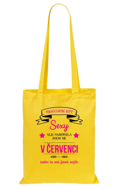 Látková taška Nesnáším být sexy, ale narodila jsem se v ...