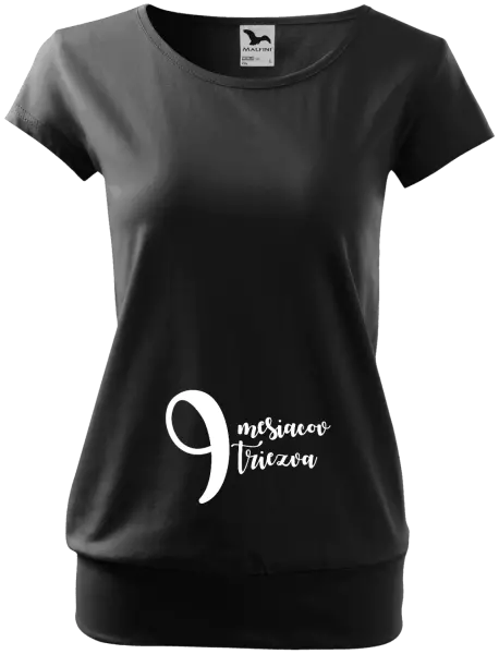Tehotenské tričko 9 mesiacov triezva
