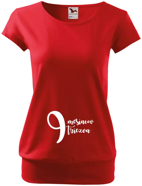 Tehotenské tričko 9 mesiacov triezva