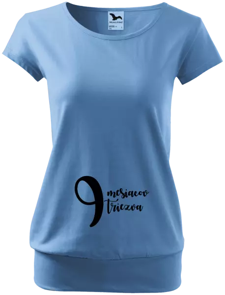 Tehotenské tričko 9 mesiacov triezva