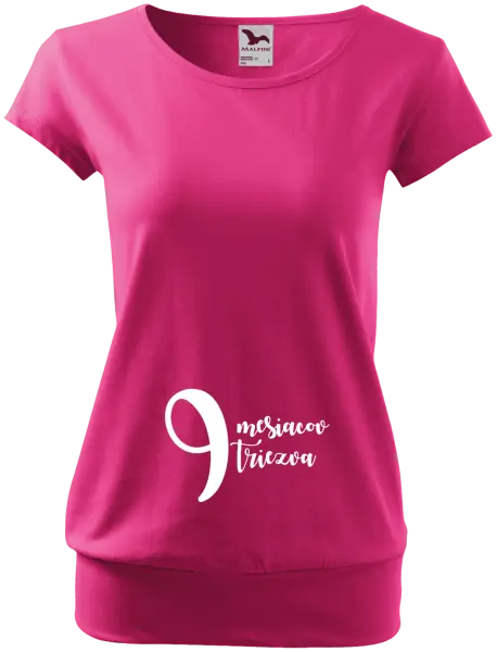 Tehotenské tričko 9 mesiacov triezva