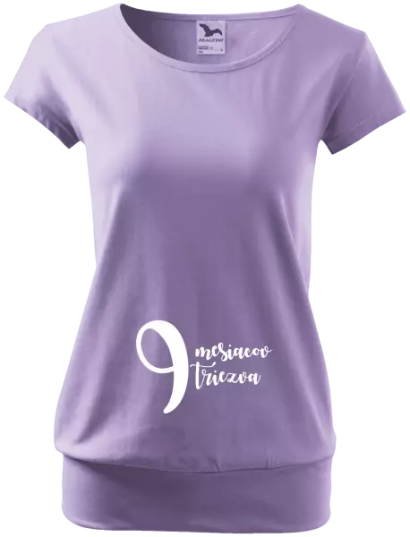 Tehotenské tričko 9 mesiacov triezva