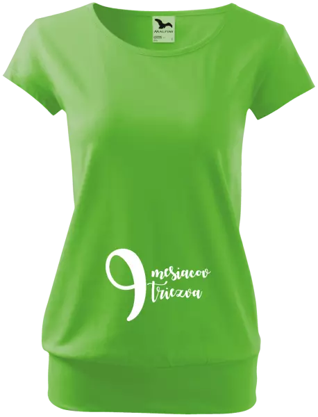 Tehotenské tričko 9 mesiacov triezva