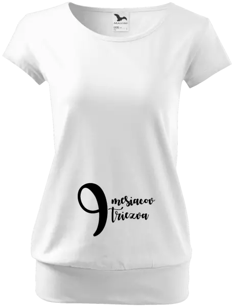 Tehotenské tričko 9 mesiacov triezva