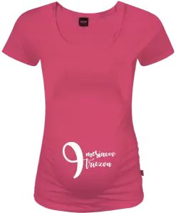 Tehotenské tričko 9 mesiacov triezva