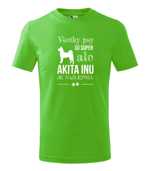 Detské tričko Akita Inu je najlepšia