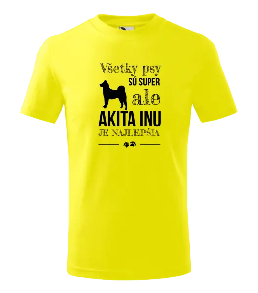 Detské tričko Akita Inu je najlepšia
